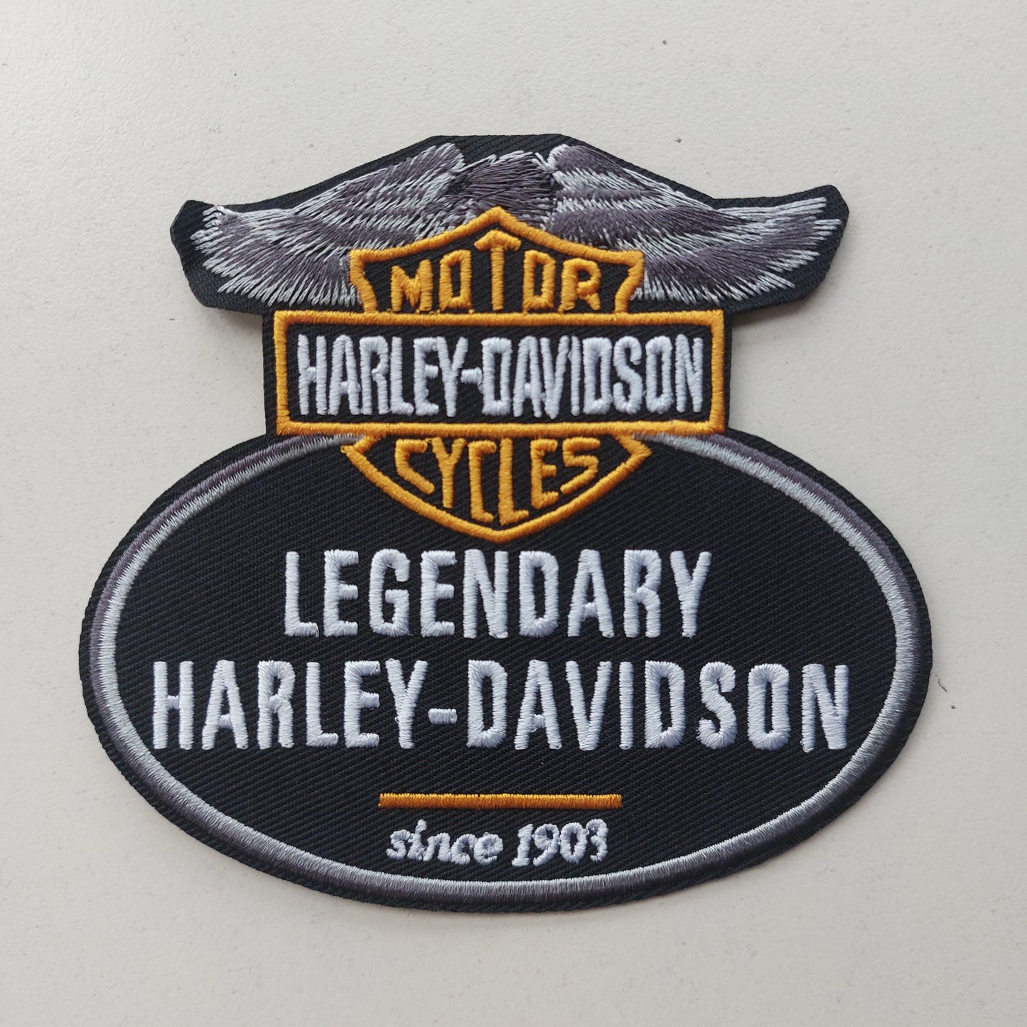 Toppa Patch Harley Davidson, piccola per davanti giubbotto Moto, autocolante